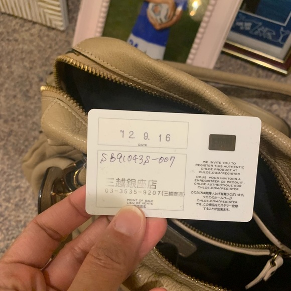 Chloe Paraty 2 way bag in beige - Picture 7 of 12